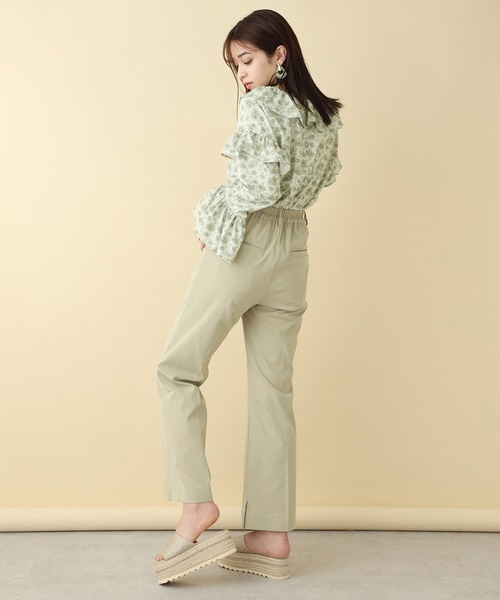 one after another NICE CLAUP（ワンアフターアナザーナイスクラップ）の「カラースラックスパンツ（スラックス・レディース・ライトカーキ/アイボリー/ピンク/グリーン/ブラウン系その他・SMALL/MEDIUM）」の16枚目の写真