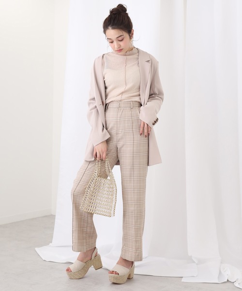 one after another NICE CLAUP（ワンアフターアナザーナイスクラップ）の「カラースラックスパンツ（スラックス・レディース・ライトカーキ/アイボリー/ピンク/グリーン/ブラウン系その他・SMALL/MEDIUM）」の8枚目の写真