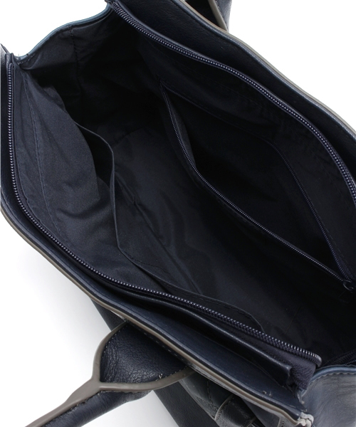 Another Edition（アナザーエディション）の「AE カブセQLT　TOTE ◆（ショルダーバッグ・レディース・ブラック/ネイビー・フリー）」の9枚目の写真