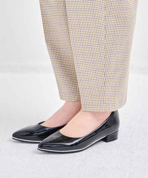 ORiental TRaffic（オリエンタルトラフィック）の「レイン★メタリックラインレインパンプス★R-1012（レインシューズ・レディース・ピンク/ブラウン/ブラック・35/36/37/41/42/39/38/34/40/43/33）」の2枚目の写真