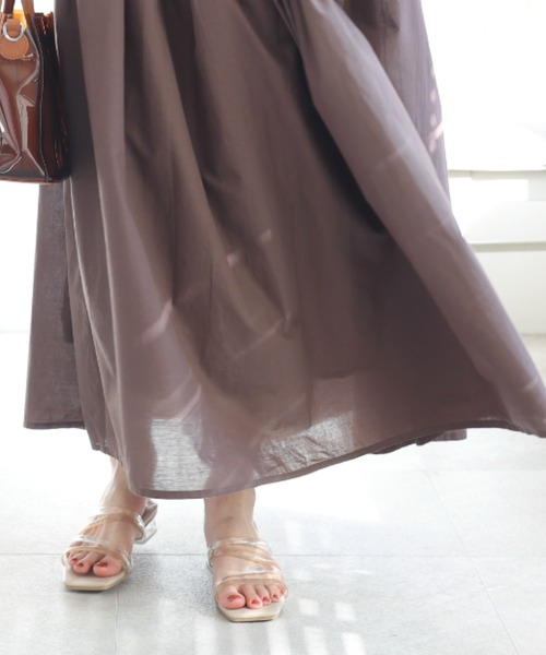 VIVIAN(ヴィヴィアン)の「クリアヒールスクエアトゥメニー華奢ストラップサンダル(サンダル・レディース・ブラック/ベージュ/アンティークゴールド/ブラック系その他2/ホワイト系その他5/パイソン/キャメル/ホワイト×ライム/クリアブラック/イエローゴールド/グリーン/オリーブ×ブラック/イエロー/ライトグレー/シルバー・LL/S/M/L)」の20枚目の写真