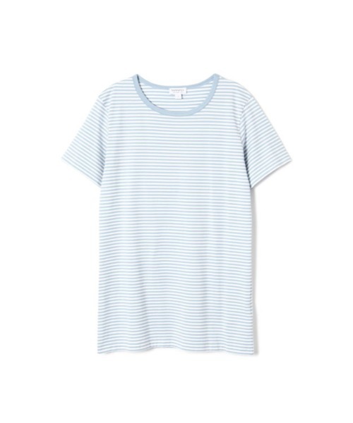 SUNSPEL（サンスペル）の「SUNSPEL / WOMEN’S Q82 STRIPE（Tシャツ/カットソー・レディース・ライトブルー/レッド/ワインレッド・1/2）」の2枚目の写真