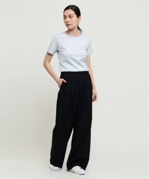 SUNSPEL（サンスペル）の「SUNSPEL / WOMEN’S Q82 STRIPE（Tシャツ/カットソー・レディース・ライトブルー/レッド/ワインレッド・1/2）」の5枚目の写真