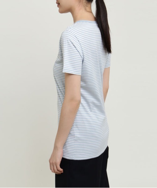 SUNSPEL（サンスペル）の「SUNSPEL / WOMEN’S Q82 STRIPE（Tシャツ/カットソー・レディース・ライトブルー/レッド/ワインレッド・1/2）」の6枚目の写真