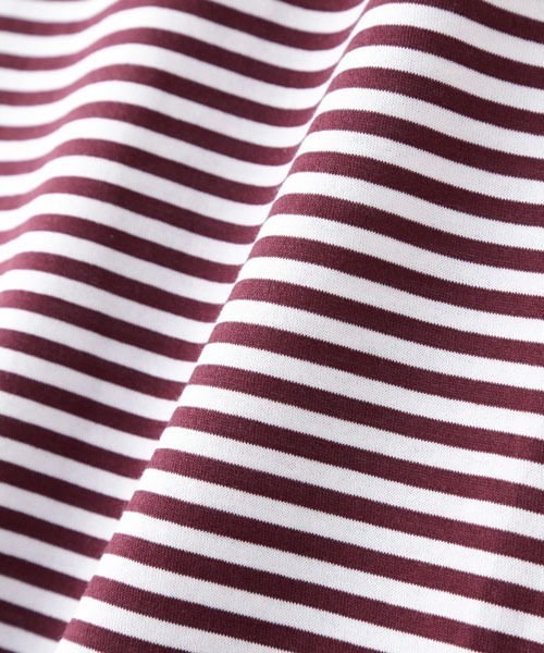 SUNSPEL（サンスペル）の「SUNSPEL / WOMEN’S Q82 STRIPE（Tシャツ/カットソー・レディース・ライトブルー/レッド/ワインレッド・1/2）」の14枚目の写真