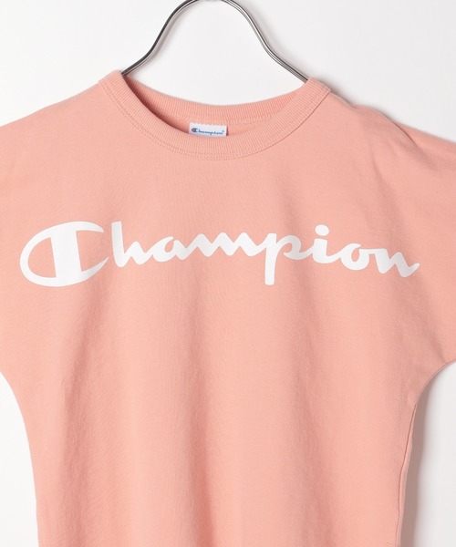 Champion(チャンピオン)の「【Champion(チャンピオン)】ワイドロゴTee(KIDS)(Tシャツ/カットソー・キッズ・ブラック/オフホワイト/ピンク・MEDIUM/LARGE/X-LARGE/XX-LARGE)」の11枚目の写真