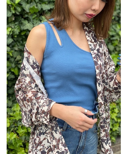 one way（ワンウェイ）の「ペイズリーシアーガウン（その他アウター・レディース・ホワイト/ブラウン/ネイビー・FREE）」の12枚目の写真