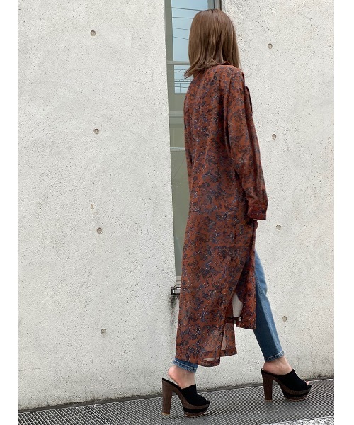 one way（ワンウェイ）の「ペイズリーシアーガウン（その他アウター・レディース・ホワイト/ブラウン/ネイビー・FREE）」の19枚目の写真