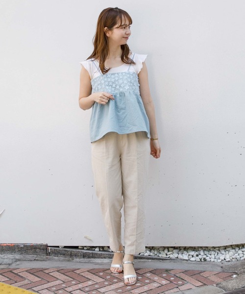 flower(フラワー)の「エアリーブルームビスチェ(その他トップス・レディース・ホワイト/ブルー・FREE)」の12枚目の写真