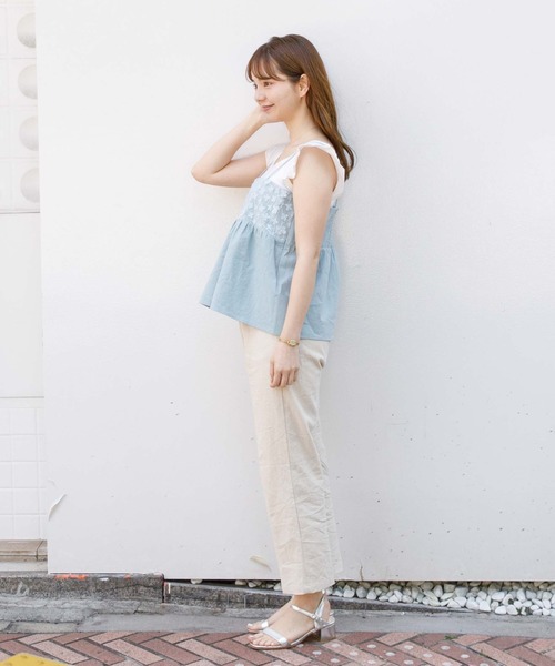 flower(フラワー)の「エアリーブルームビスチェ(その他トップス・レディース・ホワイト/ブルー・FREE)」の10枚目の写真