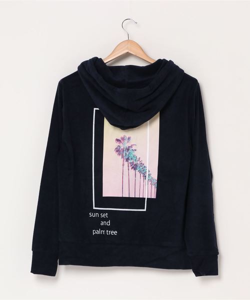 Bling Leads(ブリングリーズ)の「Bling Leads/パイル風景写真ZIPパーカー(パーカー・メンズ・ブラック/ネイビー・LARGE/MEDIUM)」の4枚目の写真