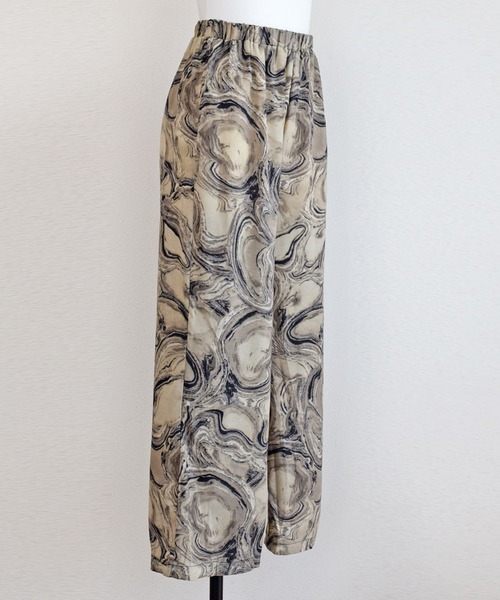 Marient（マリエント）の「マーブルシフォンパンツ（その他パンツ・レディース・ブラック/ベージュ・FREE）」の8枚目の写真