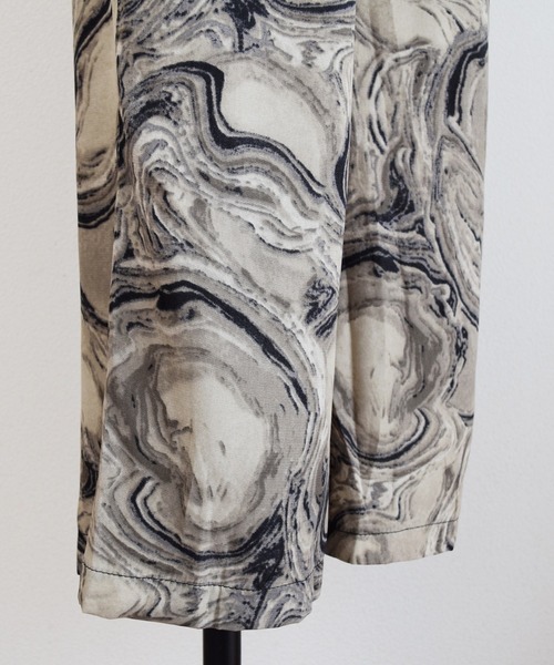 Marient（マリエント）の「マーブルシフォンパンツ（その他パンツ・レディース・ブラック/ベージュ・FREE）」の9枚目の写真