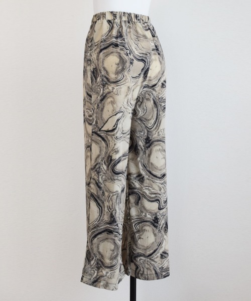 Marient（マリエント）の「マーブルシフォンパンツ（その他パンツ・レディース・ブラック/ベージュ・FREE）」の10枚目の写真