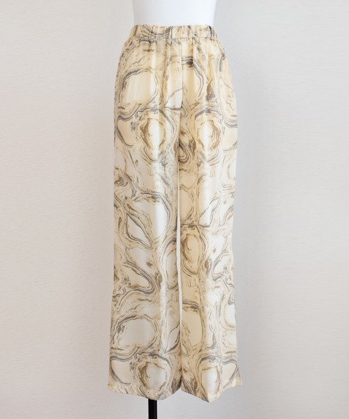 Marient（マリエント）の「マーブルシフォンパンツ（その他パンツ・レディース・ブラック/ベージュ・FREE）」の21枚目の写真