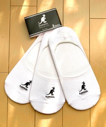 KANGOL（カンゴール）の「【KANGOL】カンゴール無地刺繍ソックス /インステップソックス/3足セット（ソックス/靴下・レディース）」