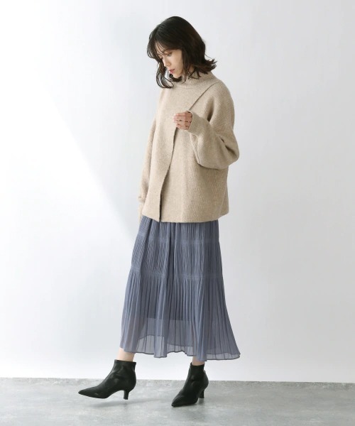 LOWRYS FARM（ローリーズファーム）の「マジョリカスカート　892581（スカート・レディース・ブラック/ブラック系その他/ブラウン系その他/アイボリー/ブルー/ブラウン/ドット・FREE）」の10枚目の写真