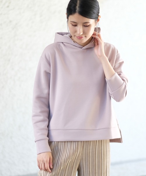 TRUDEA(トルディア)の「ダンボールパーカー(パーカー・レディース・ピンクベージュ/ミント/ベージュ/ブラック/アイボリー・MEDIUM/LARGE)」の5枚目の写真