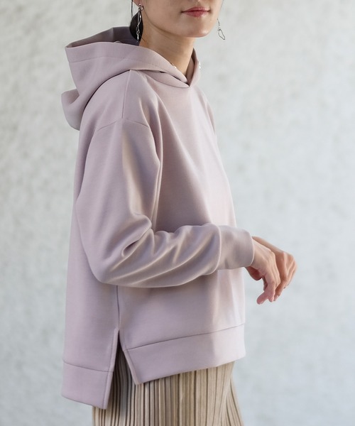 TRUDEA(トルディア)の「ダンボールパーカー(パーカー・レディース・ピンクベージュ/ミント/ベージュ/ブラック/アイボリー・MEDIUM/LARGE)」の12枚目の写真