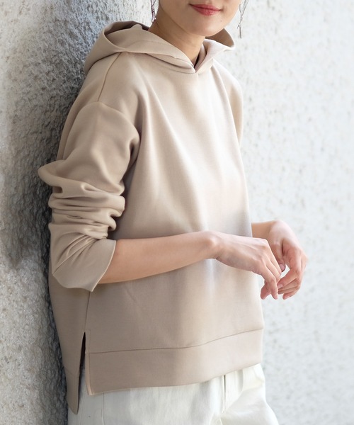 TRUDEA(トルディア)の「ダンボールパーカー(パーカー・レディース・ピンクベージュ/ミント/ベージュ/ブラック/アイボリー・MEDIUM/LARGE)」の15枚目の写真