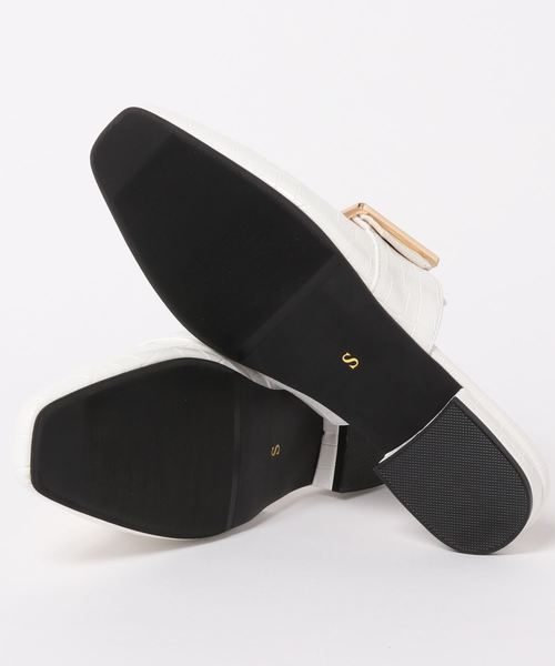 KOBE LETTUCE（コウベレタス）の「スクエアトゥバックルバブーシュ（その他シューズ・レディース・ブラック/ブラウン/ベージュ/ホワイト系その他・S/LL/M/L）」の5枚目の写真