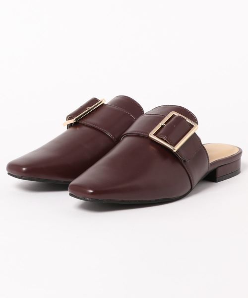 KOBE LETTUCE（コウベレタス）の「スクエアトゥバックルバブーシュ（その他シューズ・レディース・ブラック/ブラウン/ベージュ/ホワイト系その他・S/LL/M/L）」の7枚目の写真