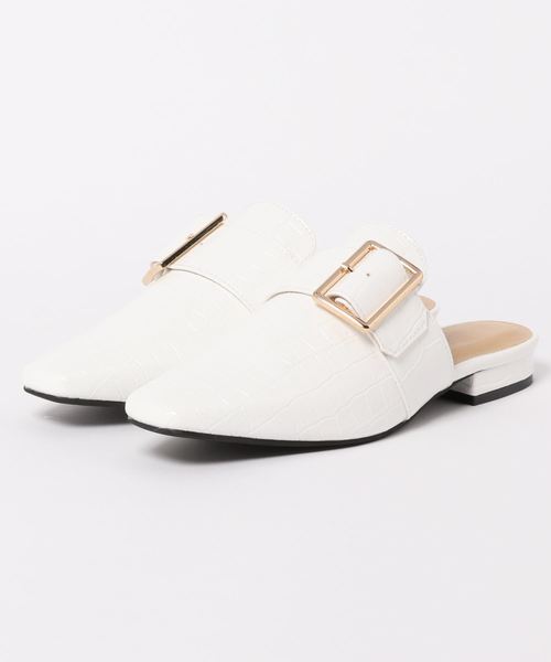 KOBE LETTUCE（コウベレタス）の「スクエアトゥバックルバブーシュ（その他シューズ・レディース・ブラック/ブラウン/ベージュ/ホワイト系その他・S/LL/M/L）」の8枚目の写真