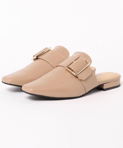 KOBE LETTUCE（コウベレタス）の「スクエアトゥバックルバブーシュ（その他シューズ・レディース・ブラック/ブラウン/ベージュ/ホワイト系その他・S/LL/M/L）」の9枚目の写真