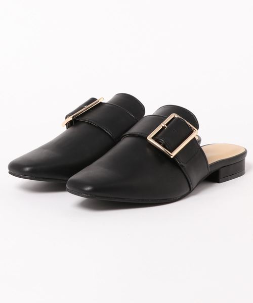 KOBE LETTUCE（コウベレタス）の「スクエアトゥバックルバブーシュ（その他シューズ・レディース・ブラック/ブラウン/ベージュ/ホワイト系その他・S/LL/M/L）」の10枚目の写真