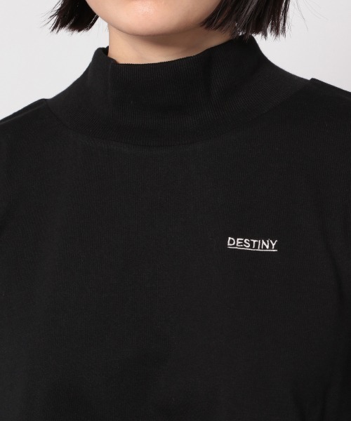 PAGEBOY(ページボーイ)の「ハイネックランダムロゴT /プリントロンT(Tシャツ/カットソー・レディース・オフホワイト/ブラック・FREE)」の12枚目の写真