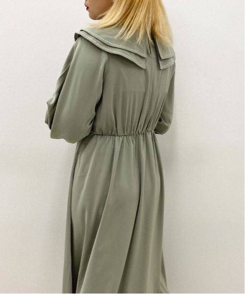 apres jour(アプレジュール)の「ステッチ襟ワンピース【ZOZOTOWN限定アイテム】(ワンピース・レディース・ミント/モカ/ライトベージュ・フリー)」の19枚目の写真