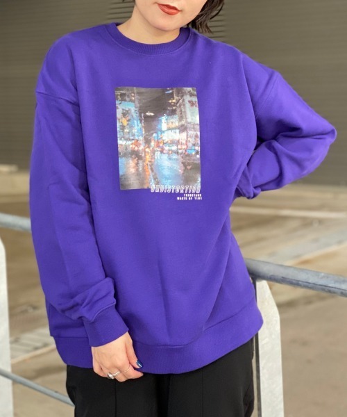 PBLIM（ページボーイリム）の「【PAGEBOYLIM】カイガフウスウェット（スウェット・レディース・ホワイト/ブラック/レッド/ブルー・MEDIUM/X-LARGE）」の4枚目の写真