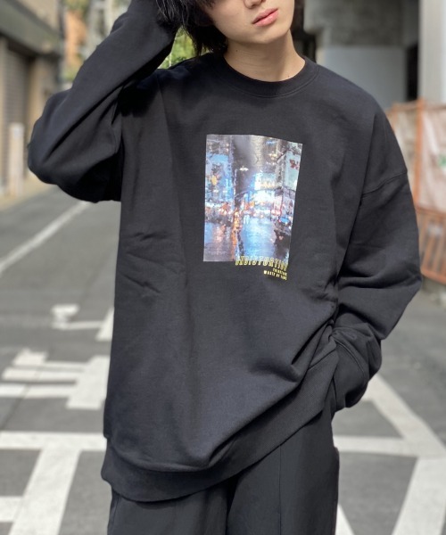 PBLIM（ページボーイリム）の「【PAGEBOYLIM】カイガフウスウェット（スウェット・レディース・ホワイト/ブラック/レッド/ブルー・MEDIUM/X-LARGE）」の3枚目の写真