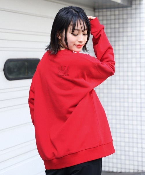 PBLIM（ページボーイリム）の「【PAGEBOYLIM】カイガフウスウェット（スウェット・レディース・ホワイト/ブラック/レッド/ブルー・MEDIUM/X-LARGE）」の9枚目の写真