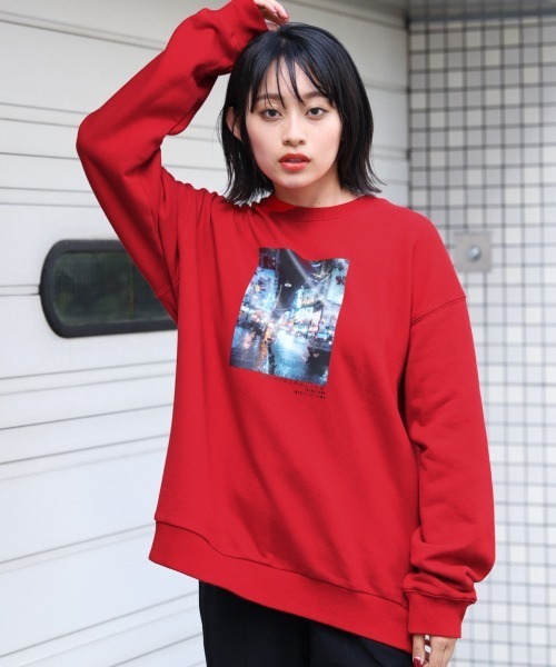 PBLIM（ページボーイリム）の「【PAGEBOYLIM】カイガフウスウェット（スウェット・レディース・ホワイト/ブラック/レッド/ブルー・MEDIUM/X-LARGE）」の20枚目の写真