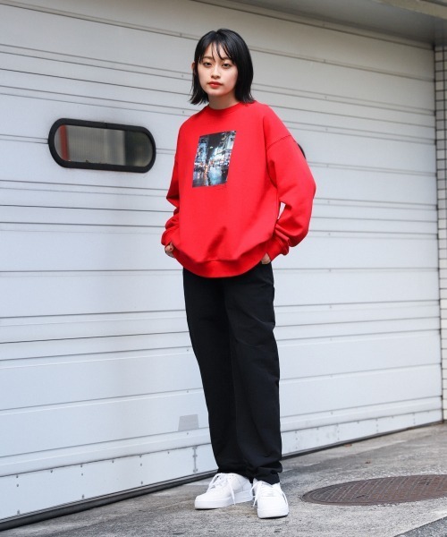 PBLIM（ページボーイリム）の「【PAGEBOYLIM】カイガフウスウェット（スウェット・レディース・ホワイト/ブラック/レッド/ブルー・MEDIUM/X-LARGE）」の6枚目の写真