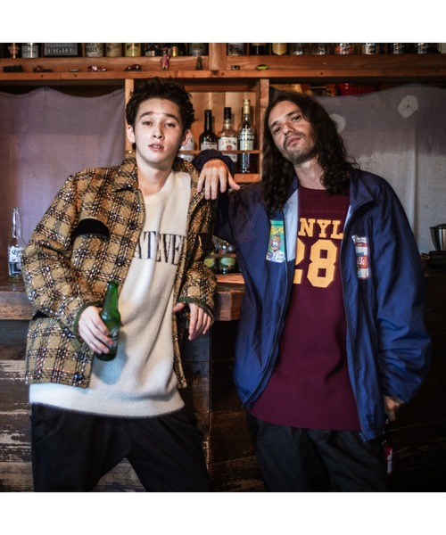 glamb(グラム)の「Vinyl club football knit / バイナルクラブフットボールニット(ニット/セーター・メンズ・ワインレッド/ブラック・M/L/S)」の21枚目の写真