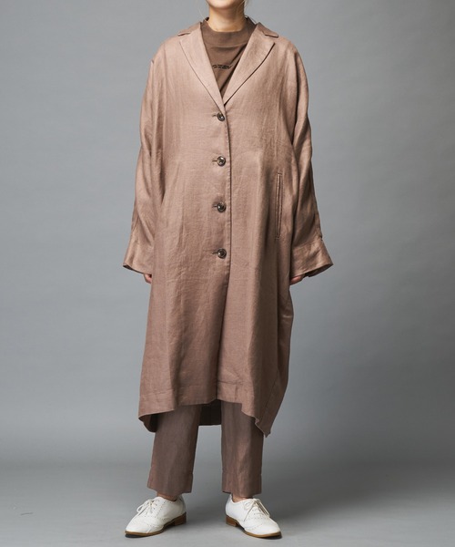 PUAL CE CIN（ピュアルセシン）の「ラミーコート（チェスターコート・レディース・ブラック/グレー/ベージュ・FREE）」の9枚目の写真