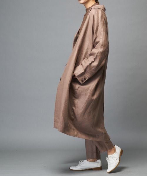 PUAL CE CIN（ピュアルセシン）の「ラミーコート（チェスターコート・レディース・ブラック/グレー/ベージュ・FREE）」の8枚目の写真