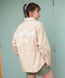 MILKFED. | BACK ICING LOGO SHIRT JACKET(シャツ/ブラウス)