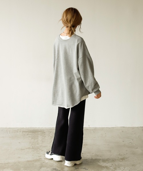 Auntie Rosa Holiday(アンティローザホリデー)の「ワッフルフレアレギンス(レギンス/スパッツ・レディース・ブラック/グレー/ナチュラル/カーキ・FREE)」の8枚目の写真