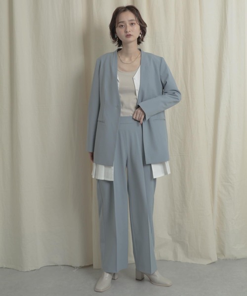 SENSE OF PLACE by URBAN RESEARCH(センスオブプレイスバイアーバンリサーチ)の「『Tallサイズあり』ワイドスラックスパンツ(スラックス・レディース・ブルー/アイボリー/ブラック/ライトブルー/グレー・SMALL/TALL/MEDIUM/X-SMALL)」の13枚目の写真