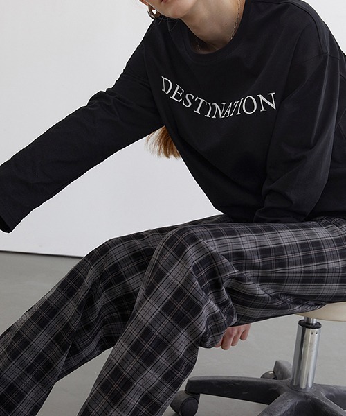 Fano Studios(ファノ ストゥディオズ)の「【Fano Studios】Wide straight plaid pants FC21K008(その他パンツ・レディース・ブラック・L/M/S)」の5枚目の写真