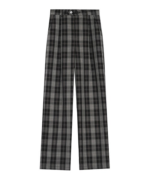 Fano Studios(ファノ ストゥディオズ)の「【Fano Studios】Wide straight plaid pants FC21K008(その他パンツ・レディース・ブラック・L/M/S)」の8枚目の写真