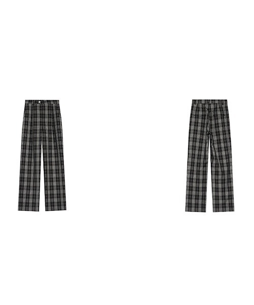 Fano Studios(ファノ ストゥディオズ)の「【Fano Studios】Wide straight plaid pants FC21K008(その他パンツ・レディース・ブラック・L/M/S)」の9枚目の写真