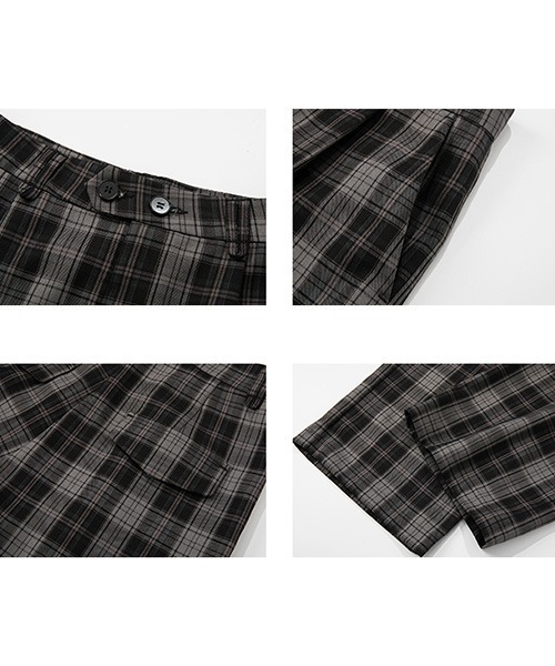 Fano Studios(ファノ ストゥディオズ)の「【Fano Studios】Wide straight plaid pants FC21K008(その他パンツ・レディース・ブラック・L/M/S)」の10枚目の写真