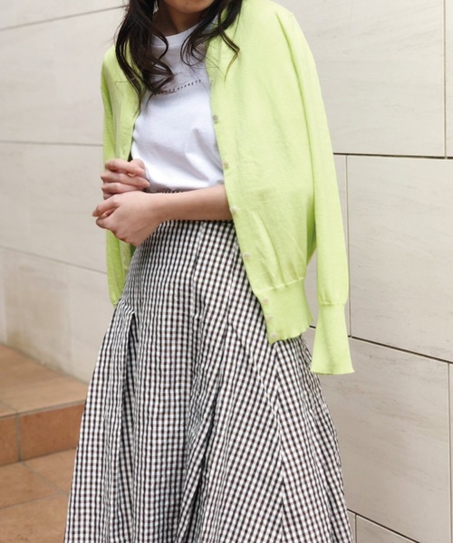 Banner Barrett（バナーバレット）の「カシミヤカーディガン（カーディガン/ボレロ・レディース・オフホワイト/ブラック/ライトブルー/イエロー×グリーン/ピンク/グレー系その他/グリーン系その他/ブラック系/ホワイト系/イエロー系その他・38）」の12枚目の写真