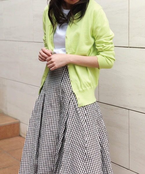 Banner Barrett（バナーバレット）の「カシミヤカーディガン（カーディガン/ボレロ・レディース・オフホワイト/ブラック/ライトブルー/イエロー×グリーン/ピンク/グレー系その他/グリーン系その他/ブラック系/ホワイト系/イエロー系その他・38）」の14枚目の写真