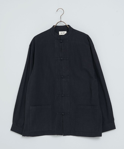 セール The Hitss アムンゼン オーバーサイズ カンフーシャツ チャイナシャツ スタンドカラー セットアップ対応 シャツ ブラウス The Hitss ヒッツ のファッション通販 Zozotown