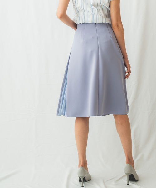NARACAMICIE（ナラカミーチェ）の「サイドプリーツスカート（スカート・レディース・ブラック/ベージュ/パープル・MEDIUM）」の14枚目の写真
